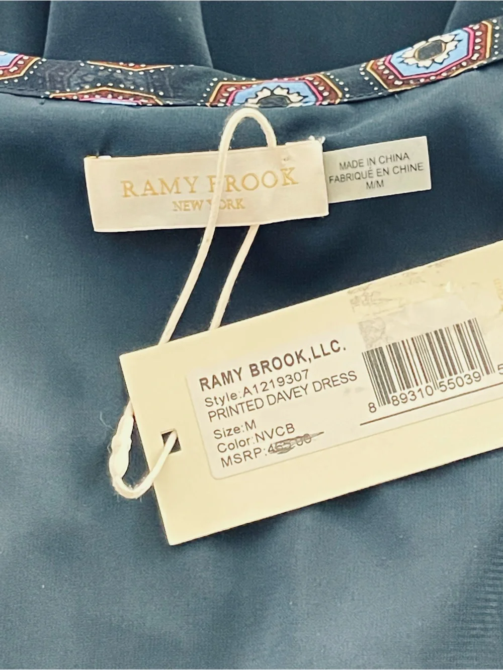 Ramy Brook Printed Davie Silk Mini Dress, Sz. M, NWT - Picture 9 of 13